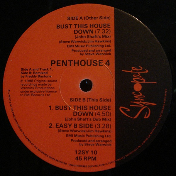 Penthouse 4 - Bust This House Down | Syncopate (12SY 10) - 2