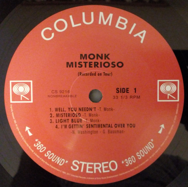 Thelonious Monk - Misterioso (Recorded On Tour) | Sony Music (88985434541) - 3