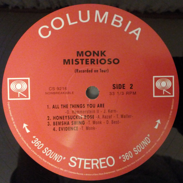 Thelonious Monk - Misterioso (Recorded On Tour) | Sony Music (88985434541) - 4
