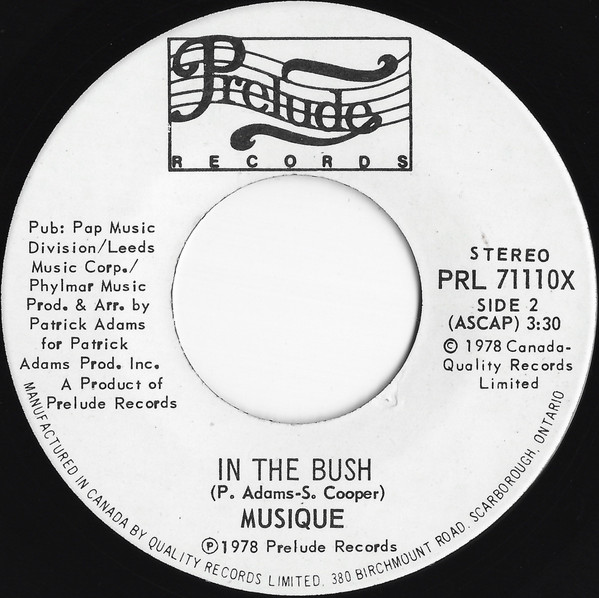 Musique - In The Bush | Prelude Records (PRL 71110X) - 2
