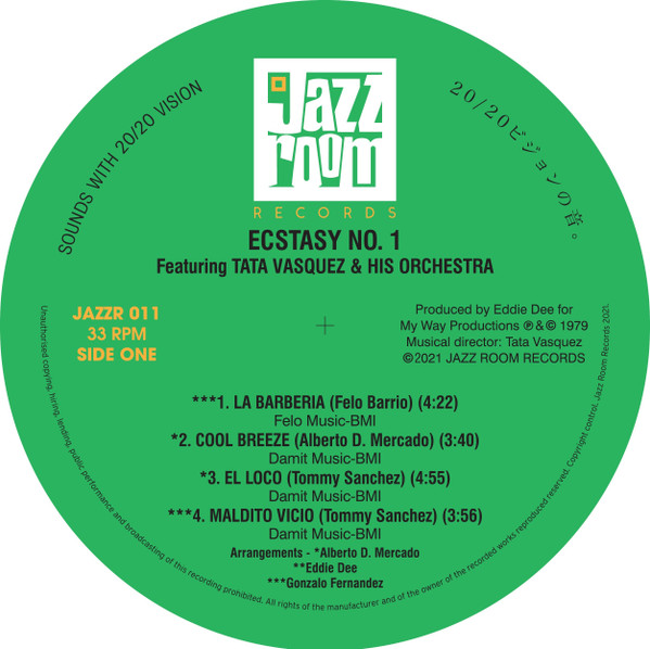 Tata Vazquez Y Su Orquesta - Ecstasy | Jazz Room Records (JAZZR 011) - 3 Tata Vazquez Y Su Orquesta - Ecstasy | Jazz Room Records (JAZZR 011) - 3