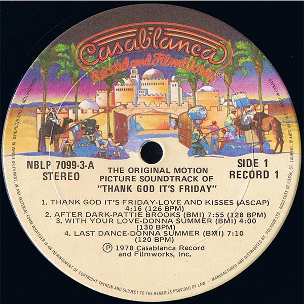 Various - Thank God It's Friday (The Original Motion Picture Soundtrack) | Casablanca (NBLP 7099-3) - 3 Various - Thank God It's Friday (The Original Motion Picture Soundtrack) | Casablanca (NBLP 7099-3) - 3