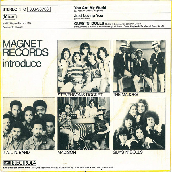 Guys 'n Dolls - You Are My World | Magnet (1 C 006-98 738) - 2