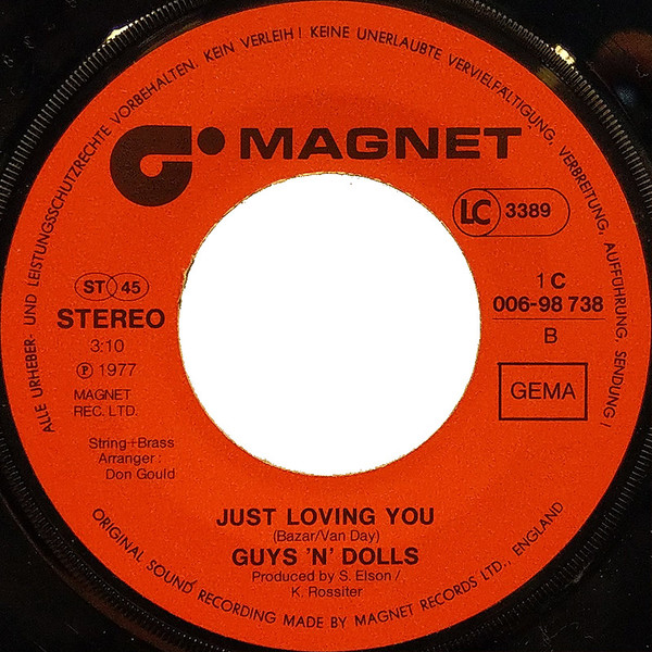 Guys 'n Dolls - You Are My World | Magnet (1 C 006-98 738) - 4