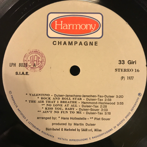 Champagne - Champagne | Harmony (LPH 8026) - 4 Champagne - Champagne | Harmony (LPH 8026) - 4