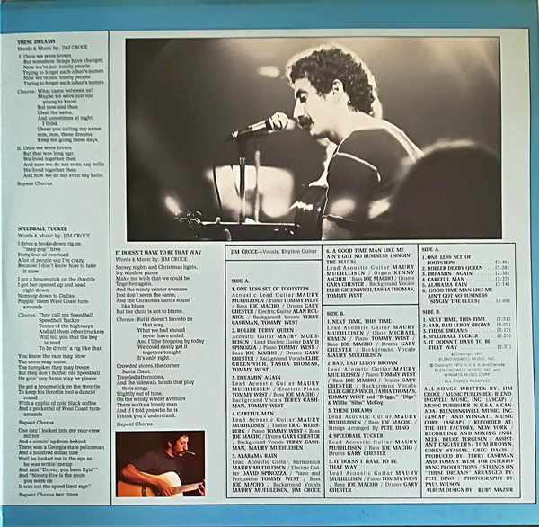 Jim Croce - Life And Times | Philips (6360 701) - 3 Jim Croce - Life And Times | Philips (6360 701) - 3