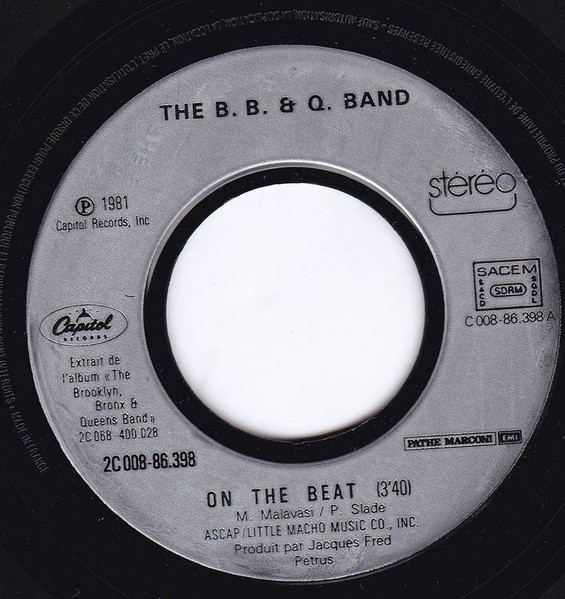 The Brooklyn, Bronx & Queens Band - On The Beat | Capitol Records (2 C008-86398) - 2