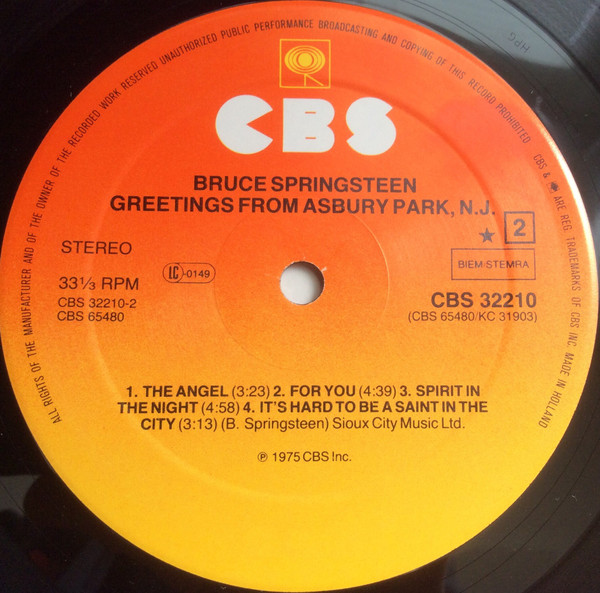 Bruce Springsteen - Greetings From Asbury Park N.J. | CBS (32210) - 4 Bruce Springsteen - Greetings From Asbury Park N.J. | CBS (32210) - 4