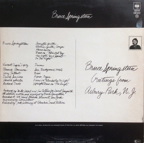 Bruce Springsteen - Greetings From Asbury Park N.J. | CBS (32210) - 2 Bruce Springsteen - Greetings From Asbury Park N.J. | CBS (32210) - 2