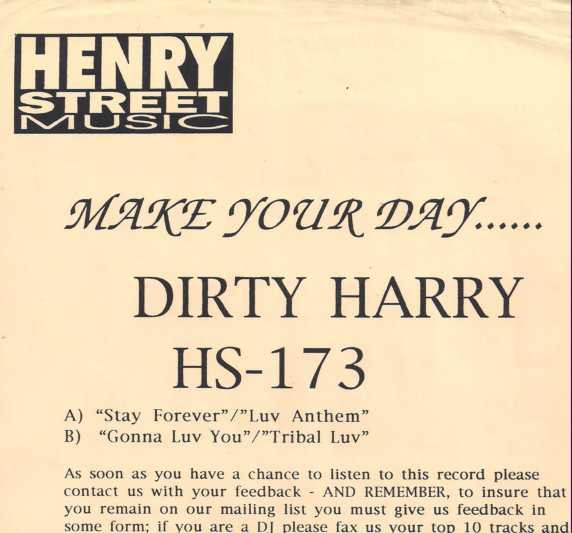 Dirty Harry - Luv Mode | Henry Street Music (HS - 173) - main