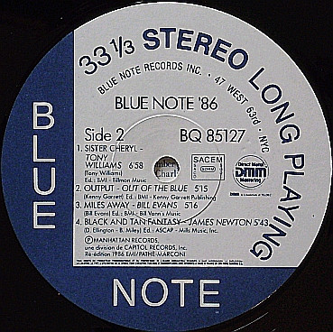 Various - Blue Note 86, A New Generation Of Jazz | Blue Note (BQ 85127) - 2