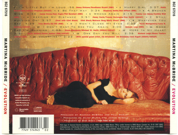 Martina McBride - Evolution | RCA Records Label (BG2 67516) - 2 Martina McBride - Evolution | RCA Records Label (BG2 67516) - 2