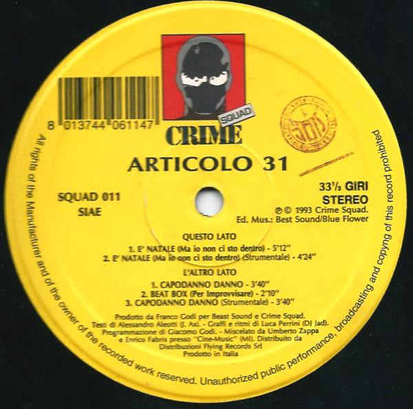 Articolo 31 - È Natale (Ma Io Non Ci Sto Dentro) | Crime Squad (SQUAD 011) - 4 Articolo 31 - È Natale (Ma Io Non Ci Sto Dentro) | Crime Squad (SQUAD 011) - 4
