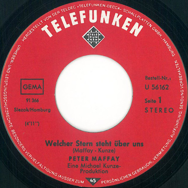 Peter Maffay - Welcher Stern Steht Über Uns? | Telefunken (U 56162) - 3