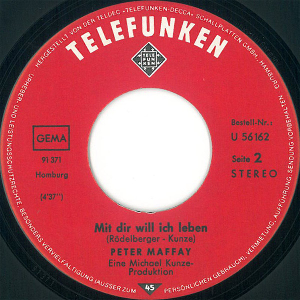 Peter Maffay - Welcher Stern Steht Über Uns? | Telefunken (U 56162) - 4