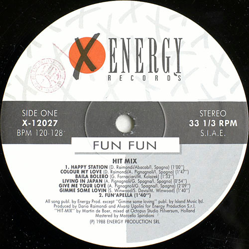 Fun Fun - Mega Hit Mix | X-Energy Records (X-12027) - main