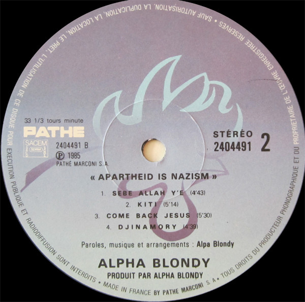Alpha Blondy - Apartheid Is Nazism | Pathé (2404491) - 4