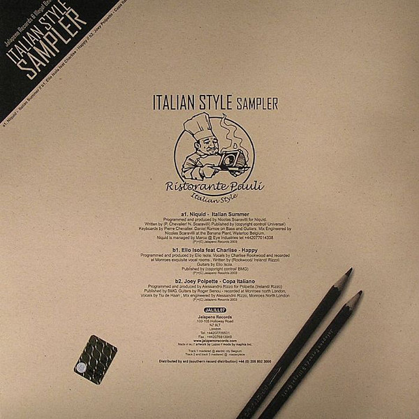 Various - Italian Style Sampler | Illegal Beats (JALILL 07) - 2