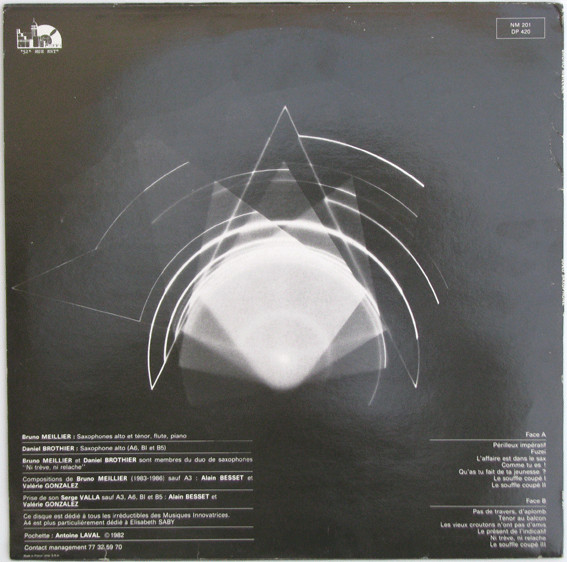 Bruno Meillier - Solo Saxophone | 52e Rue Est (NM 201) - 2 Bruno Meillier - Solo Saxophone | 52e Rue Est (NM 201) - 2