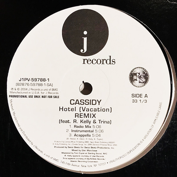 Cassidy Feat. R. Kelly & Trina - Hotel (Vacation) (Remix) | J Records (J1PV-59788-1) - 2