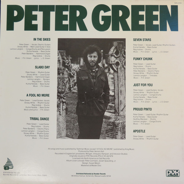 Peter Green - In The Skies | Sail Records (SAIL 0110) - 2