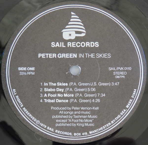 Peter Green - In The Skies | Sail Records (SAIL 0110) - 3