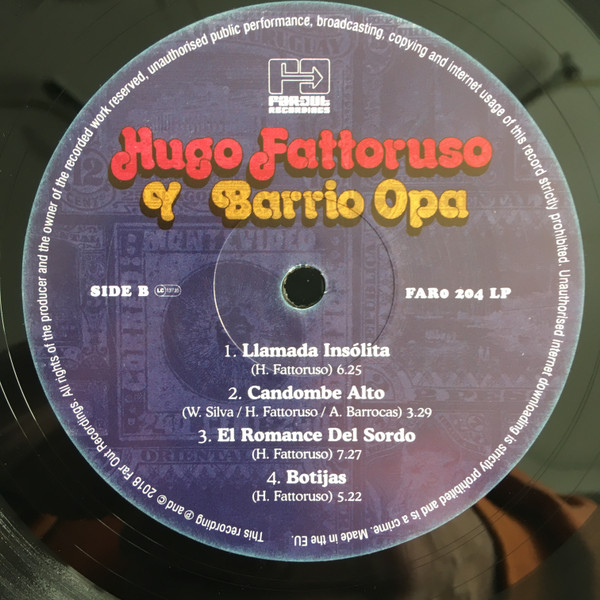Hugo Fattoruso - Hugo Fattoruso Y Barrio Opa | Far Out Recordings (FARO204LP) - 4 Hugo Fattoruso - Hugo Fattoruso Y Barrio Opa | Far Out Recordings (FARO204LP) - 4