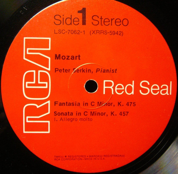 Peter Serkin - Wolfgang Amadeus Mozart - Mozart | RCA Victor Red Seal (LSC-7062) - 3 Peter Serkin - Wolfgang Amadeus Mozart - Mozart | RCA Victor Red Seal (LSC-7062) - 3