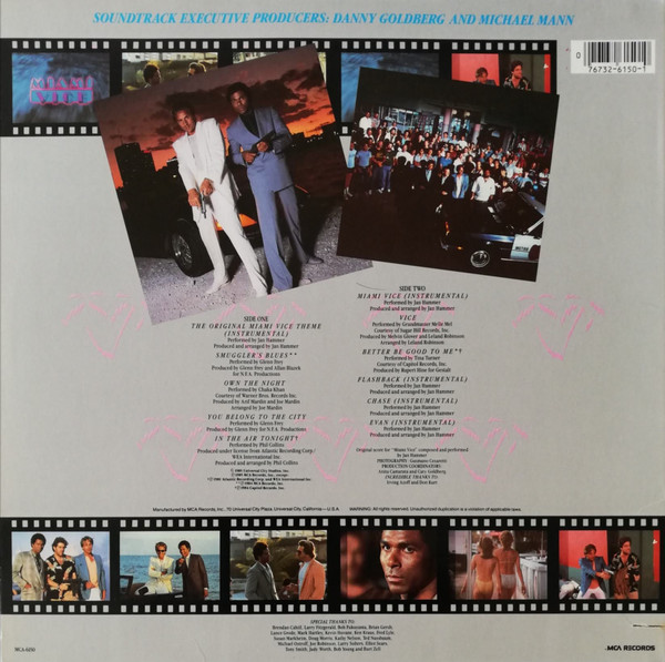 Various - Music From The Television Series "Miami Vice" | MCA Records (MCA-6150) - 2 Various - Music From The Television Series "Miami Vice" | MCA Records (MCA-6150) - 2