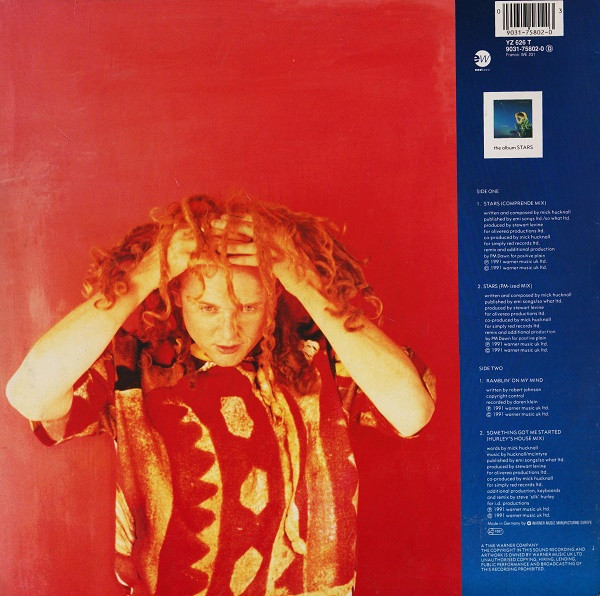 Simply Red - Stars | EastWest (YZ 626 T) - 2