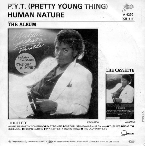 Michael Jackson - P.Y.T. (Pretty Young Thing) | Epic (A-4270) - 2