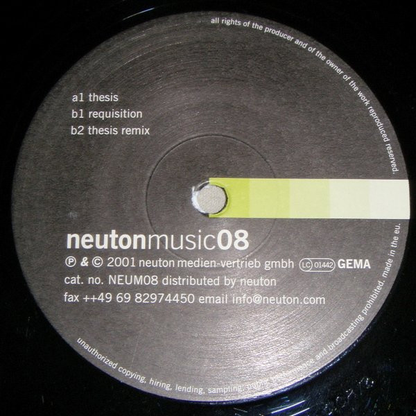 Measures - Thesis | Neutonmusic (NEUM08) - 2