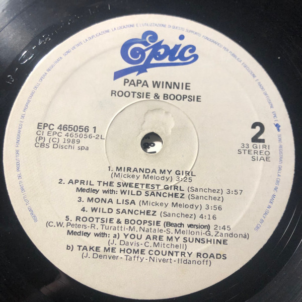 Papa Winnie - Rootsie & Boopsie | Epic (EPC 465056 1) - main Papa Winnie - Rootsie & Boopsie | Epic (EPC 465056 1) - main