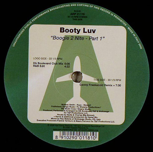 Booty Luv - Boogie 2 Nite - Part 1 | Airplane! Records (ARP 21178)