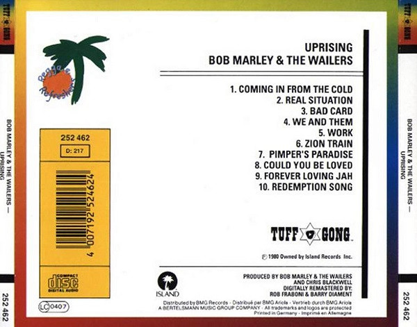 Bob Marley & The Wailers - Uprising | Island Records (252 462) - 2 Bob Marley & The Wailers - Uprising | Island Records (252 462) - 2