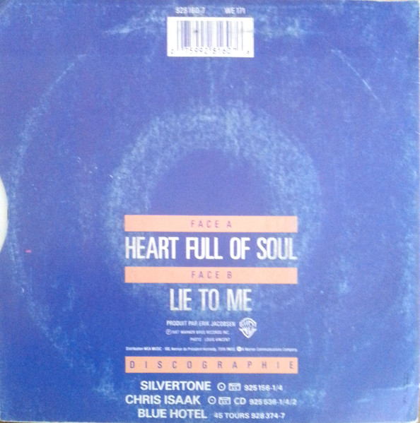 Chris Isaak - Heart Full Of Soul | Warner Bros. Records (928 160-7) - 2
