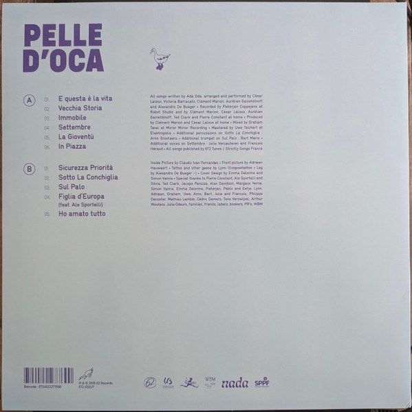 Ada Oda - Pelle D'oca | 62 Records (6T2-032LP) - 2