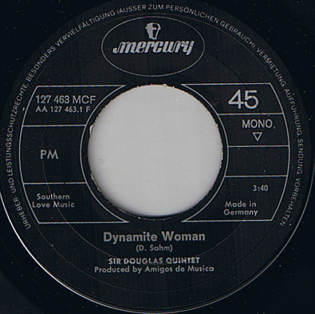 Sir Douglas Quintet - Dynamite Woman | Mercury (127 463 MCF) - 3