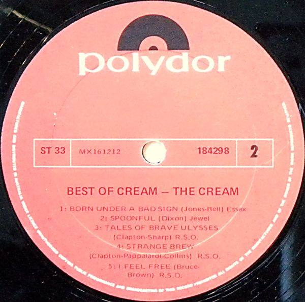 Cream - Best Of Cream | Polydor (184 298) - 4