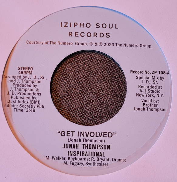 Jonah Thompson - Get Involved | Izipho Soul (ZP-108)