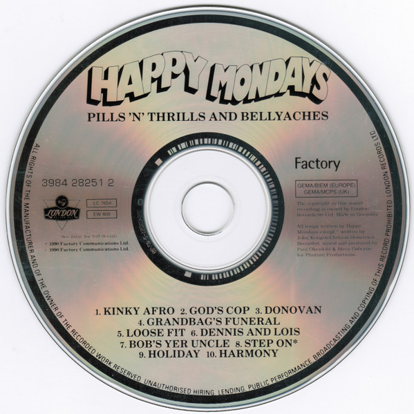 Happy Mondays - Pills 'N' Thrills And Bellyaches | London Records (3984 28251 2) - 3