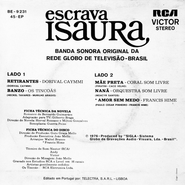 Various - Escrava Isaura | RCA Victor (BE-9 231)