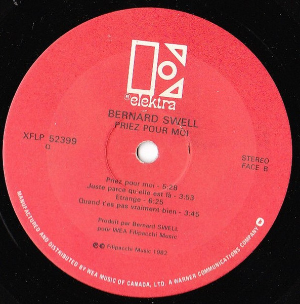 Bernard Swell - Priez Pour Moi | Elektra (XFLP52399) - 4