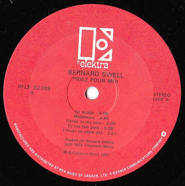 Bernard Swell - Priez Pour Moi | Elektra (XFLP52399) - 3