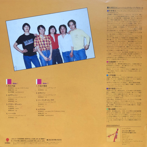 Toshiyuki Honda & The New Burning Wave - September | Eastworld (EWJ-90021) - 3