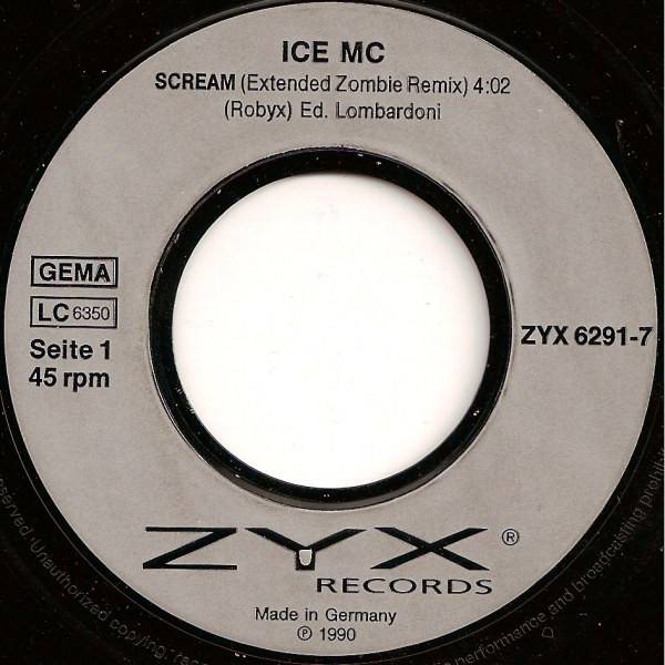ICE MC - Scream | ZYX Records (ZYX 6291-7) - 3