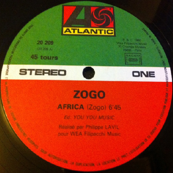 René Zogo - Africa / Sad Story | Atlantic (20 209) - 2