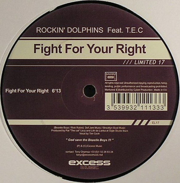Rockin' Dolphins Feat. T.E.C. - Fight For Your Right | Executive Limited (EL 17) - main