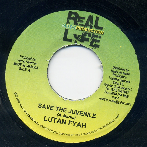 Lutan Fyah - Save The Juvenile | Real Lyfe Music Production (none)
