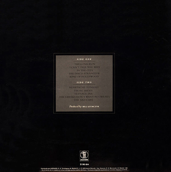 Eagles - The Long Run - Vinilo | Asylum Records (S 90.184) - 2 Eagles - The Long Run - Vinilo | Asylum Records (S 90.184) - 2